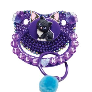 Little Kitten Purple Adult Deco Pacifier