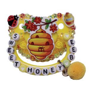 Sweet Honey Bee Yellow Adult Deco Pacifier