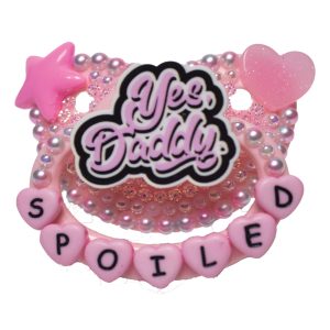 Yes, Daddy Spoiled Pink Adult Deco Pacifier